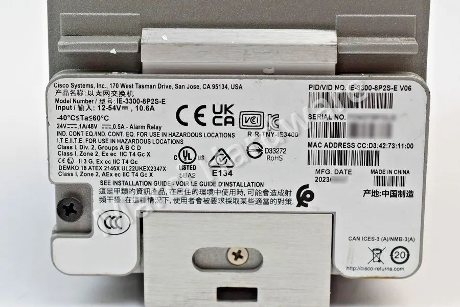 Коммутатор Cisco IE-3300-8P2S-E 10 Port Catalyst Switch