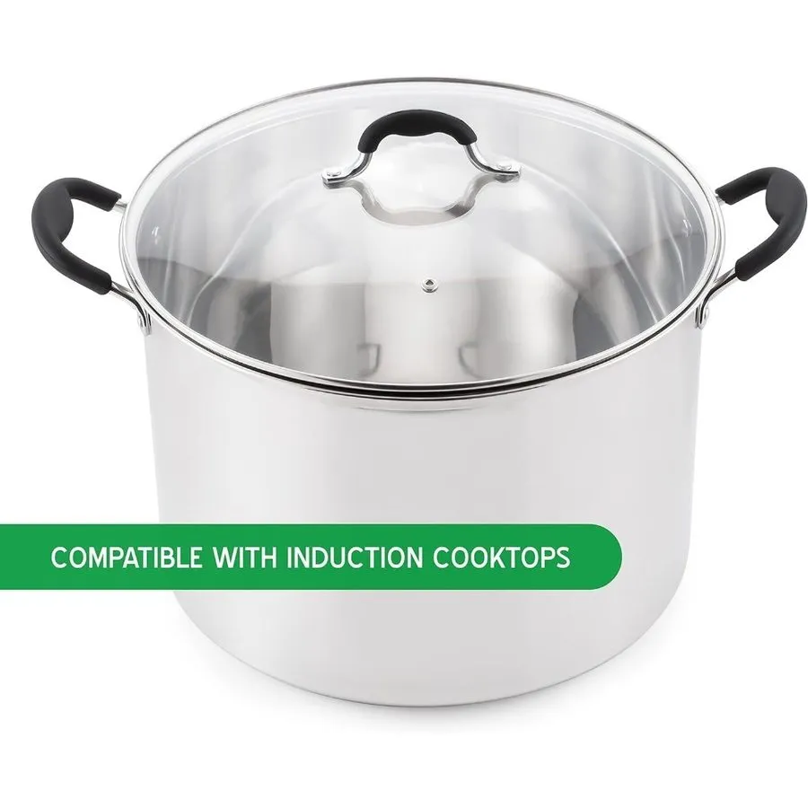 Водяная баня 21.5Qt Water Bath Canner with Glass Lid and Jar Rack 21.5 Quarts, S