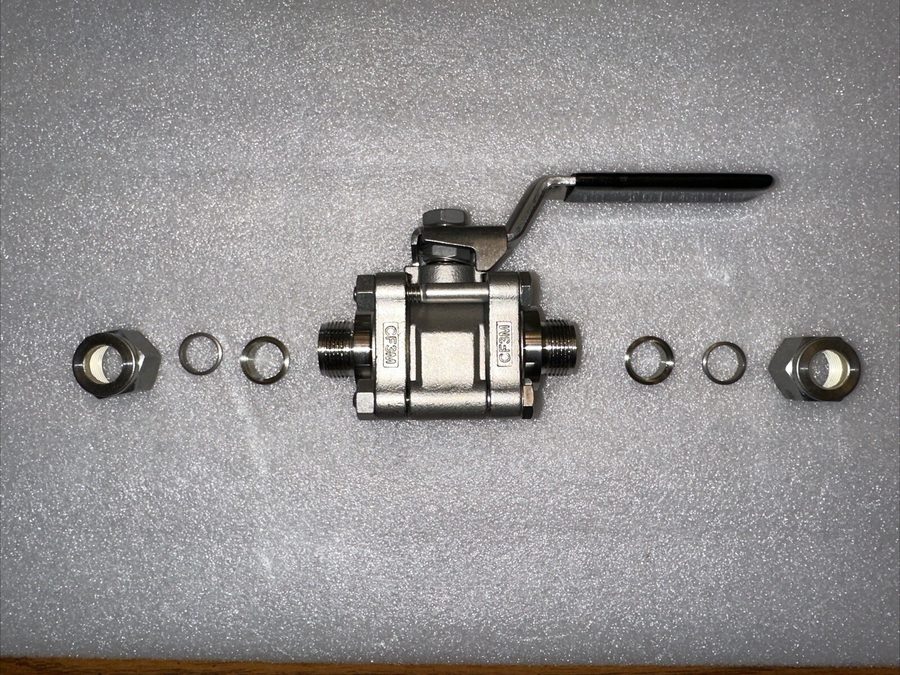 Клапан Swagelok SS-63ES8 Stainless Steel 3-Piece 60 Series Ball Valve FNSP