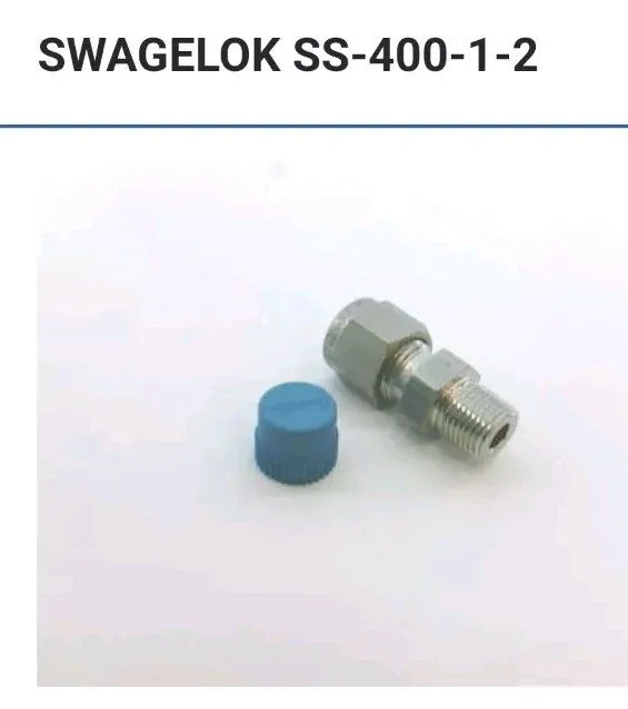 Фитинг Swagelok SS-400-1-2, 1/4 M TUBE X 1/8 M NPT, 316 SST Tube/Pipe Fitting