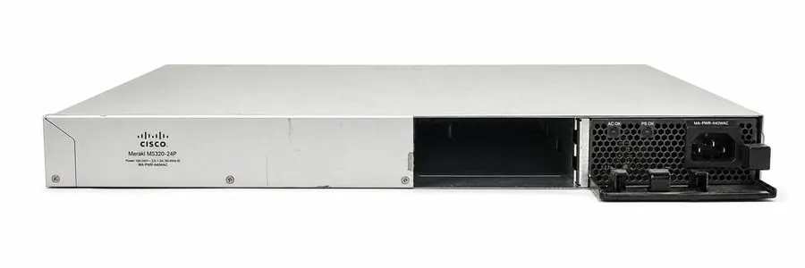 Коммутатор Cisco Meraki MS320-24P 24-Port Gigabit PoE+ Switch w/ 4 × 10GbE SFP+