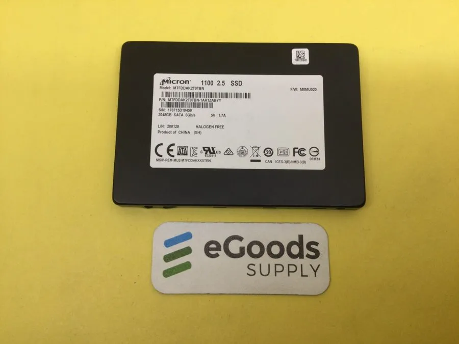 SSD-накопитель Micron 1100 2TB 2.5" SATA III Solid State Drive SSD MTFDDAK2T0TBN
