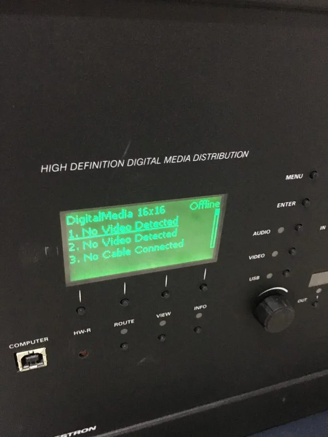 Матричный коммутатор Crestron | DM-MD16x16 | Digital Media Switcher w/1 DMC-C, 5
