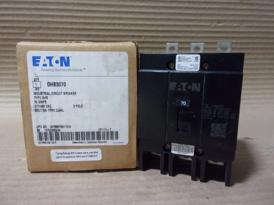 Автоматический выключатель Westinghouse GHB3070 3 Pole 70 Amp 480V AC Circuit Br