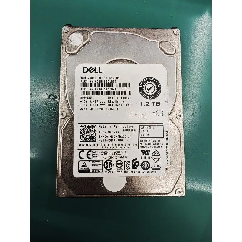 Жёсткий диск x 01M0D DELL TOSHIBA 1.2TB 12G SAS 10K 2.5" HDD HARD DRIVE AL15SEB1
