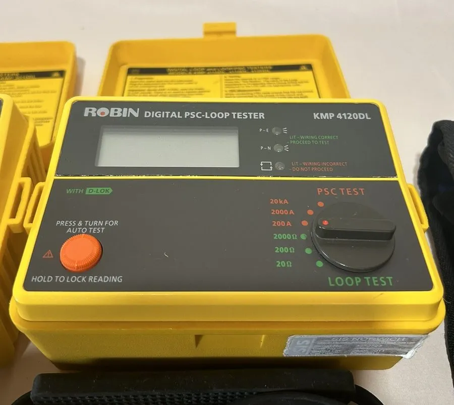 Тестер ROBIN KMP 5404DL RCD+KMP 3050DL Insulation-Continuity+KMP 4120DL PSC-Loop — фото лота 1