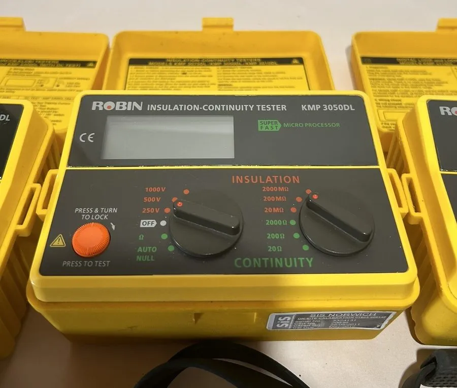 Тестер ROBIN KMP 5404DL RCD+KMP 3050DL Insulation-Continuity+KMP 4120DL PSC-Loop — фото лота 2