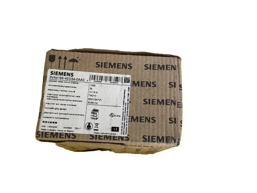 Автоматический выключатель SIemens 3VA4195-4ED34-0AA0 15A 480v 25kA 3P Bolt-on C
