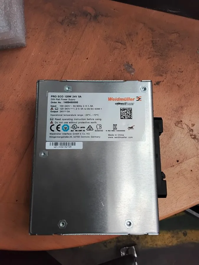 Блок питания Weidmüller 1469480000 PRO ECO DC DIN-Rail Power Supply 120W 24VDC 5