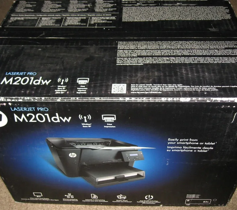 Лазерный принтер HP laserjet M201dw Laser Printer *Cleaned & Serviced COUNT 2,81