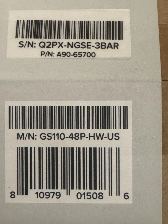 Коммутатор Cisco Meraki Go GS110-48P-HW 48 Port Poe Ethernet Switch