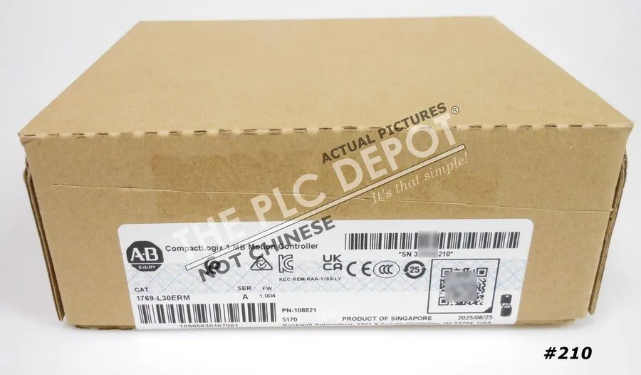 ПЛК 2025-2026 SEALED Allen Bradley 1769-L30ERM CompactLogix [ Real ! ]