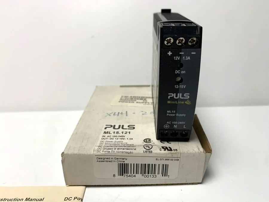 Блок питания Puls ML15.121 DC Power Supply, 100/240V AC, 12/15V DC, 15 W, 1.3 A,
