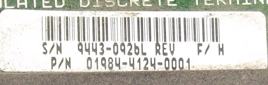 Датчик Fisher Rosemount 01984-4124-0001 ISOLATED DISCRETE TERMINATION PANEL B