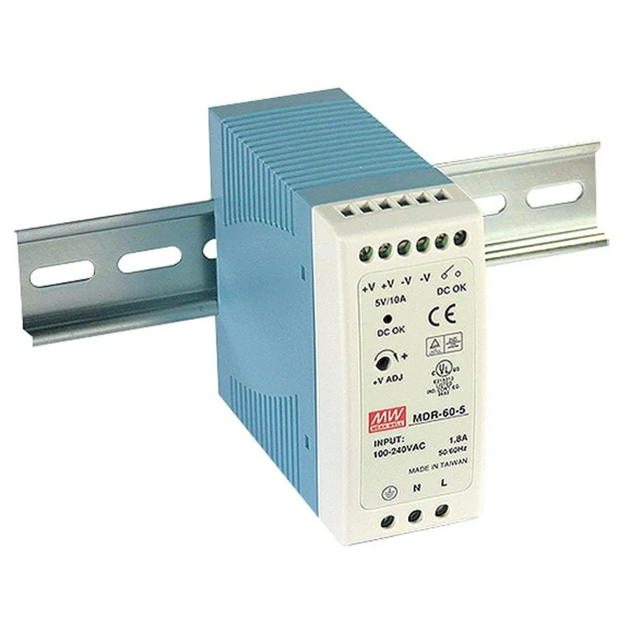 Блок питания MDR6024 24VDC DIN Rail Power Supply 60W 2.5A Dual Output 120VAC To