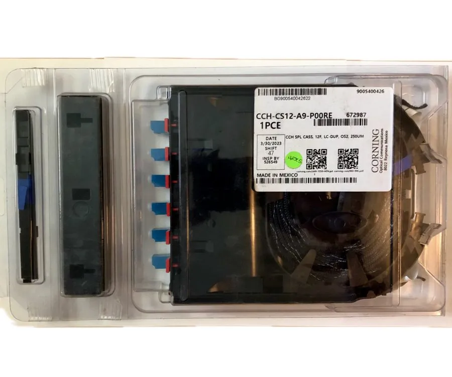 Оптическая кассета Corning CCH-CS12-A9-P00RE Pigtail Splice Cassette 12 F, LC Du