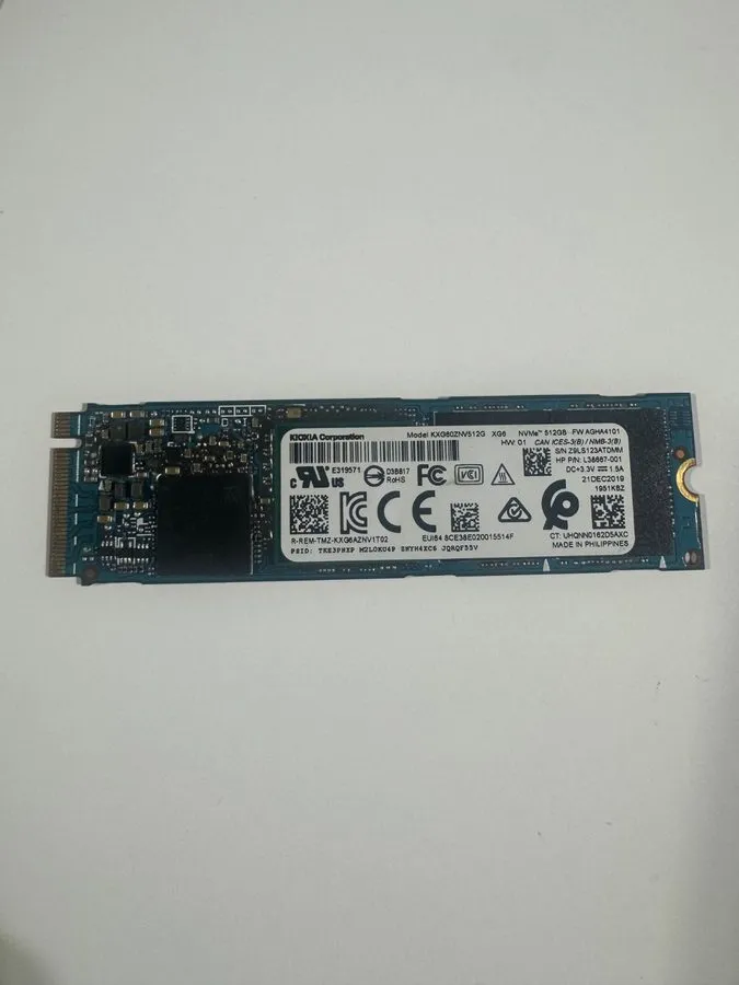 SSD-накопитель Kioxia 512GB M.2 2280 NVMe PCIe SSD KXG60ZNV512G 87% health