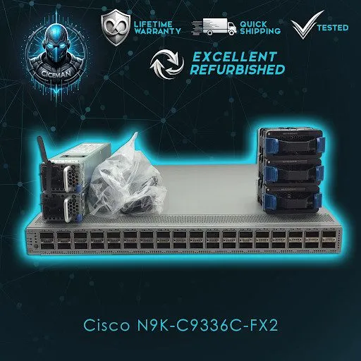 Коммутатор Cisco Nexus N9K-C9336C-FX2 36-port 40/100G QSFP28 Catalyst Switch