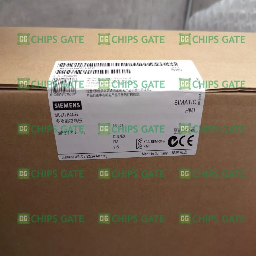 Панель оператора Siemens MP277 Touch Panel 6AV6643-0CB01-1AX1 HMI
