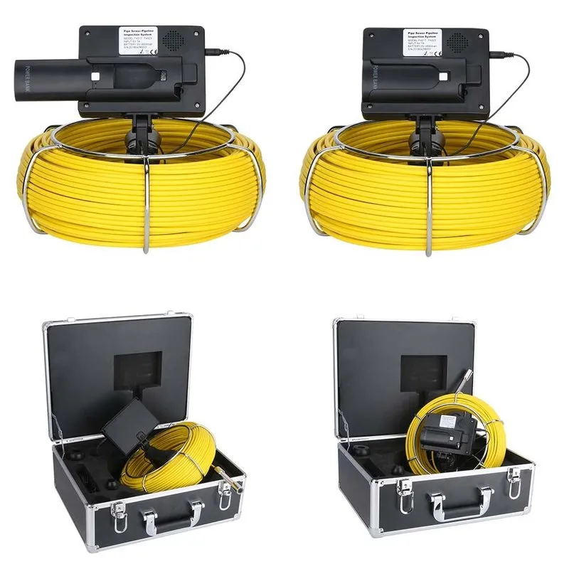 Камера для телеинспекции труб 9" Monitor 40M Pipe Inspection Camera IP68 HD 1000 — фото лота 4