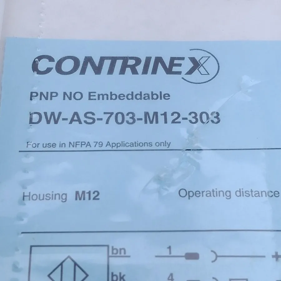 Индуктивный датчик CONTRINEX Inductive Sensor DW-AS-703-M12-303 & PACKAGING