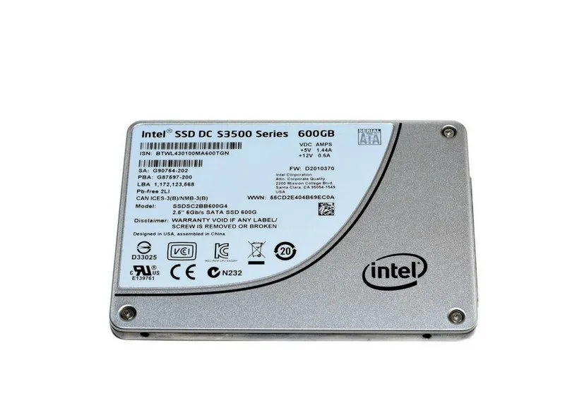 SSD-накопитель Intel 600GB SATA SSD 2.5" Intel DC S3500 SSD SSDSC2BB600G4
