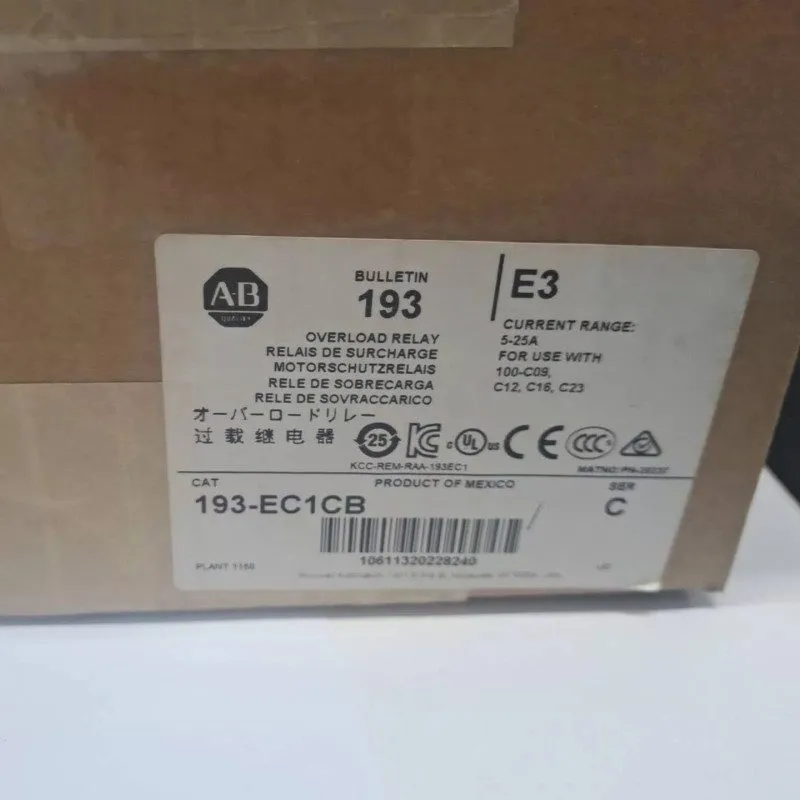 Реле защиты 193-EC1CB E3 Motor Protection Relay Phase Loss & Jam Protection 24VD