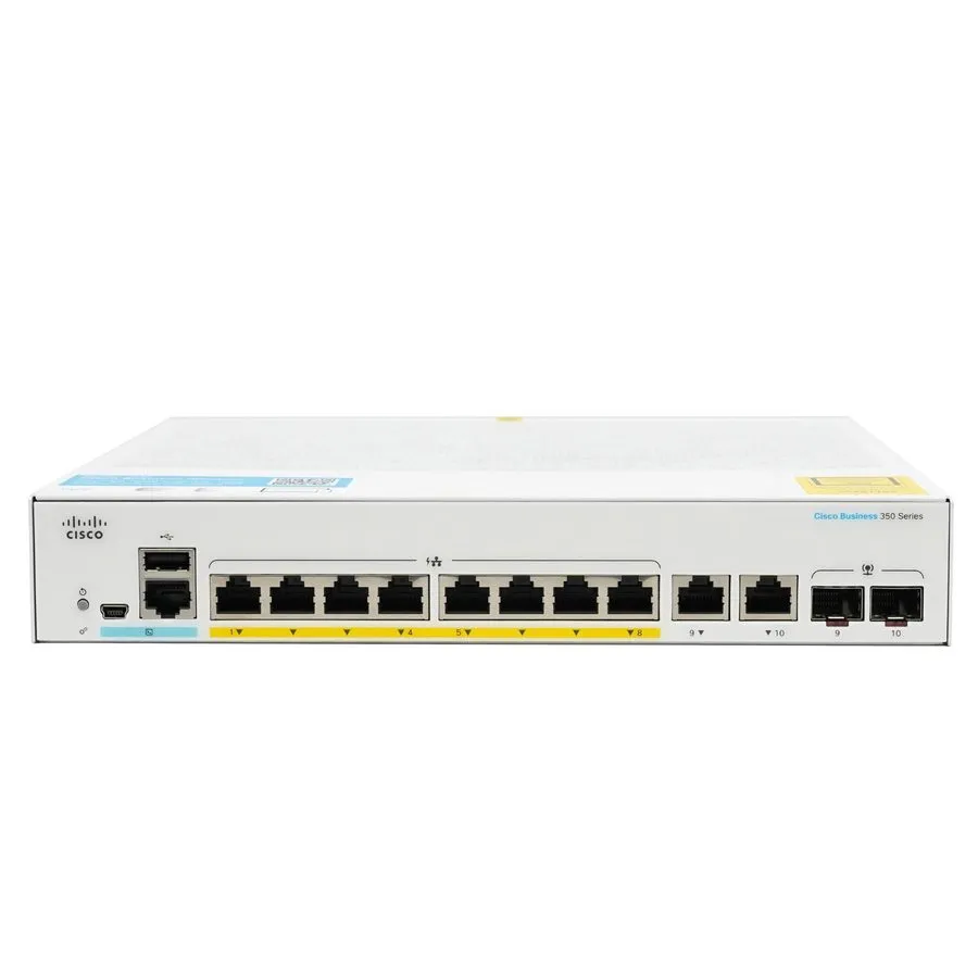 Коммутатор Cisco CBS350-8FP-2G 8-Port Gigabit PoE+ Managed Switch 120W 2x SFP