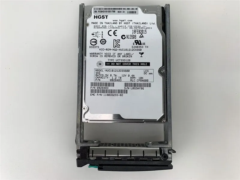 Жёсткий диск HPE 1.2TB 10K SAS 6Gb/s 2.5" Enterprise HDD 726480-001 HUC101212CSS — фото лота 1