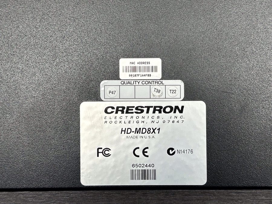 Видеокоммутатор CRESTRON HD-MD8X1 QuickSwitch HD 8x1 HDMI Switcher — фото лота 4