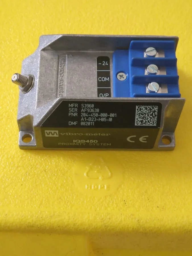 Преобразователь сигнала Vibro-meter IQS450 S3960204-450-000-001 A1-B23-H05-10 Si — фото лота 1