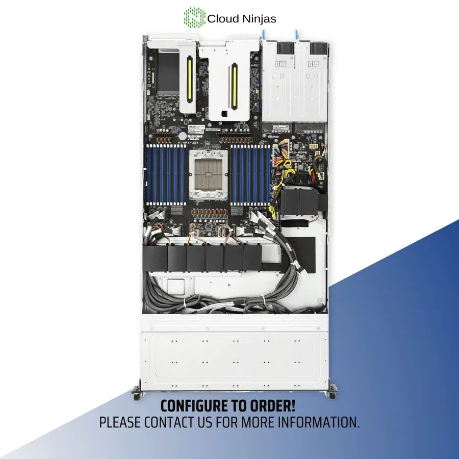 Сервер GIGABYTE R183-Z94-AAD2 12 Bay Server 2x AMD EPYC 9354 Genoa 32 Core NVMe 