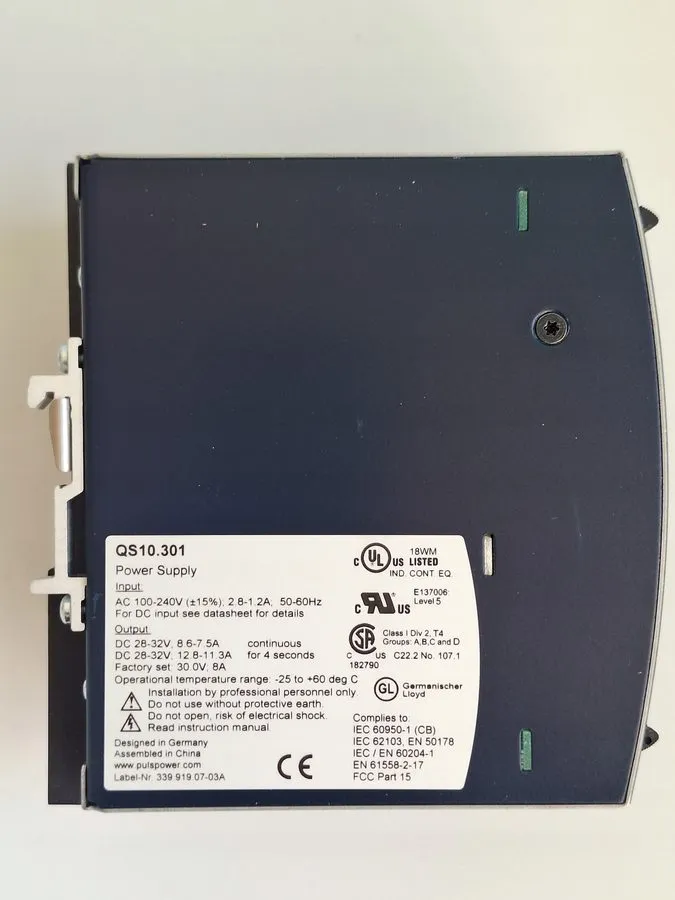 Блок питания QS10.301 30VDC 240W 8A Din Rail Mount Power Supply PULS DIMENSION Q
