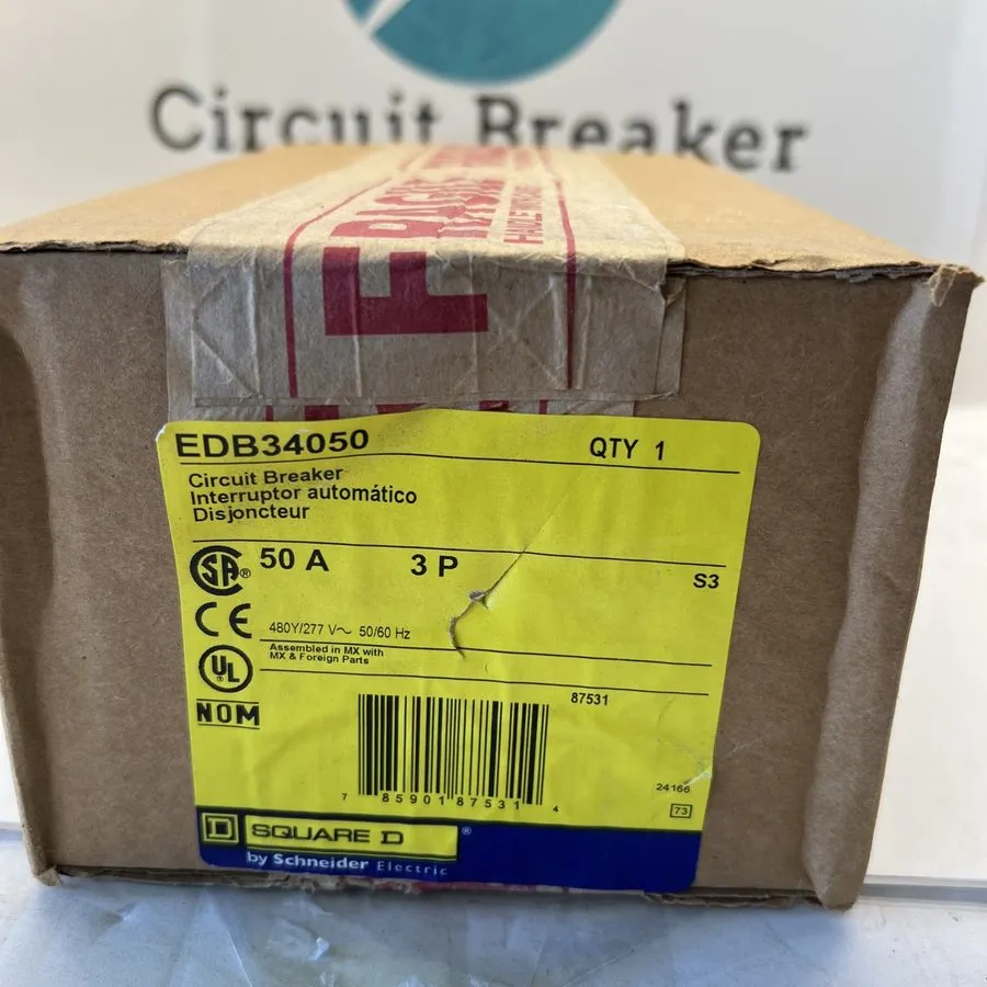 Автоматический выключатель Square D EDB34050 3pole 50amp 480v circuit breaker ty