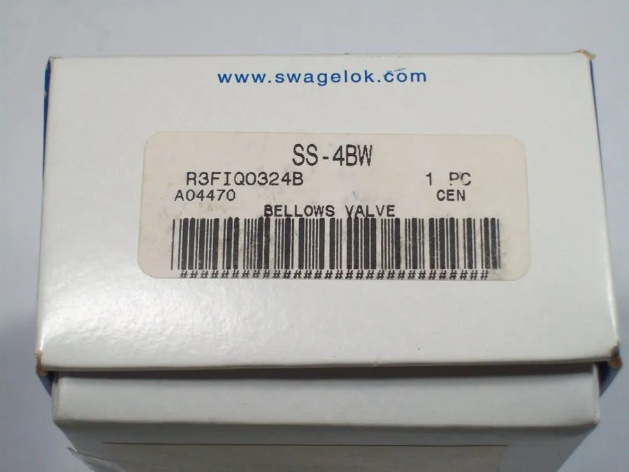Клапан 1- Swagelok Stainless Steel Bellows Sealed Valve, 1/4" OD Tube, SS-4BW