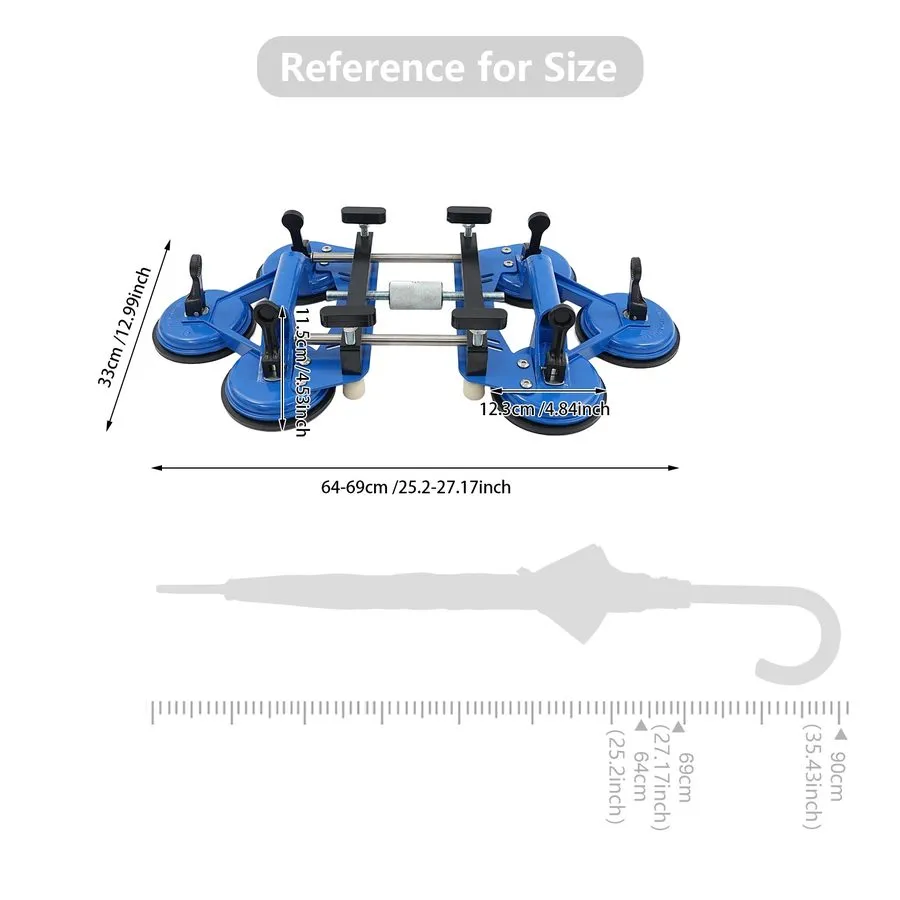 Вакуумная присоска Suction Cup Adjustable 6-Claw Splicing Suction Cup — фото лота 2