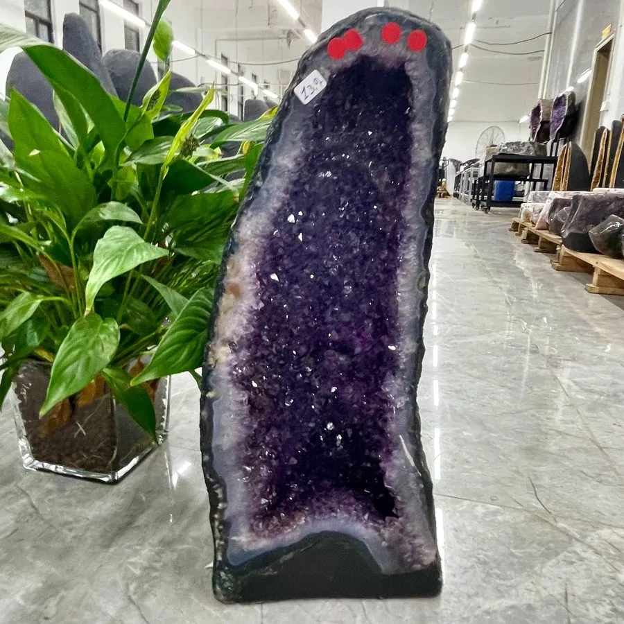 Лабораторный прибор 30.14LB TOP Natural amethyst geode quartz cluster crystal ca — фото лота 1
