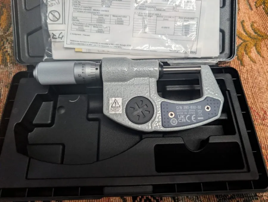 Микрометр Mitutoyo Digital Micrometer in 0.00005 in