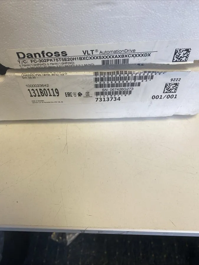 Частотный преобразователь Danfoss VLT AutomationDrive FC-302 0,75kW VFD Frequenz