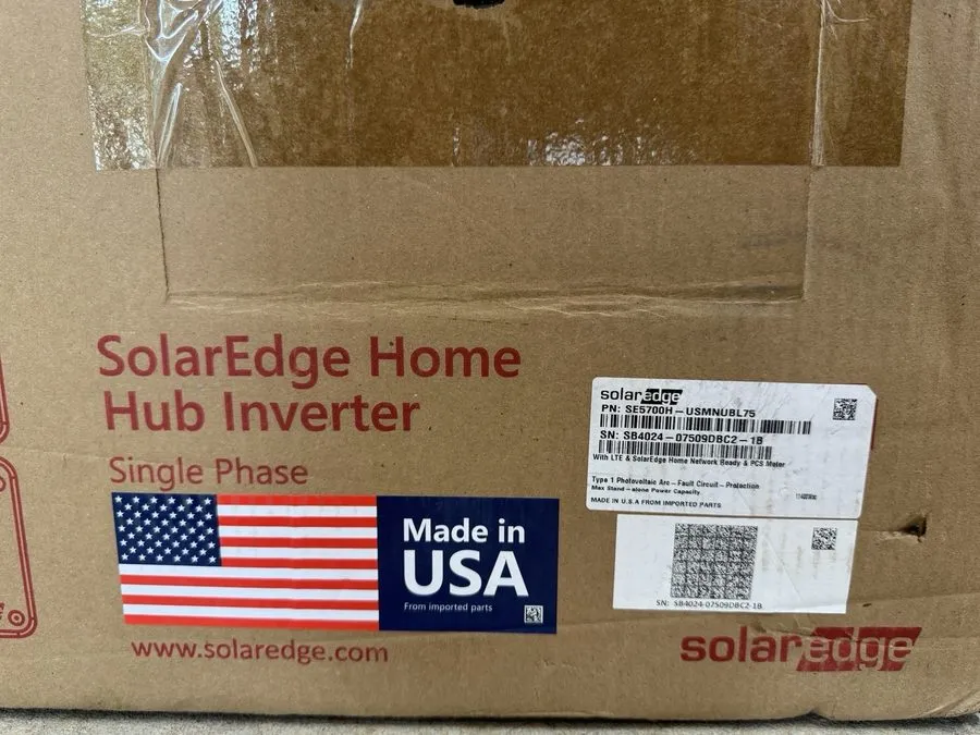Инвертор SolarEdge SE5700H-USMNUBL75 Home Hub Inverter 5.7KW — фото лота 2