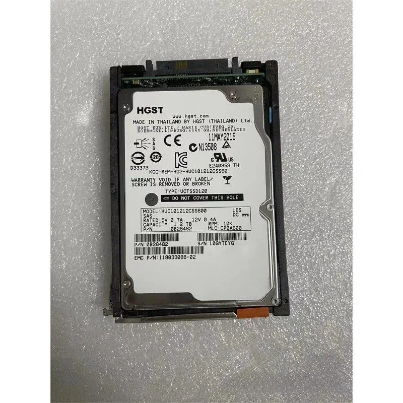 Жёсткий диск EMC 005050727 1.2TB 10K 2.5 "SAS HDD VMAX 100K 200K Storage Hard Di