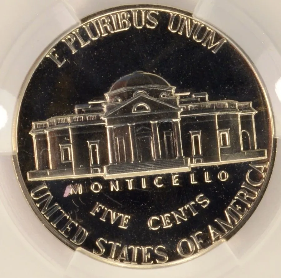 Лабораторный прибор 1971-S 5c Proof Jefferson Nickel No S mark FS-501 CACG PR65 — фото лота 1
