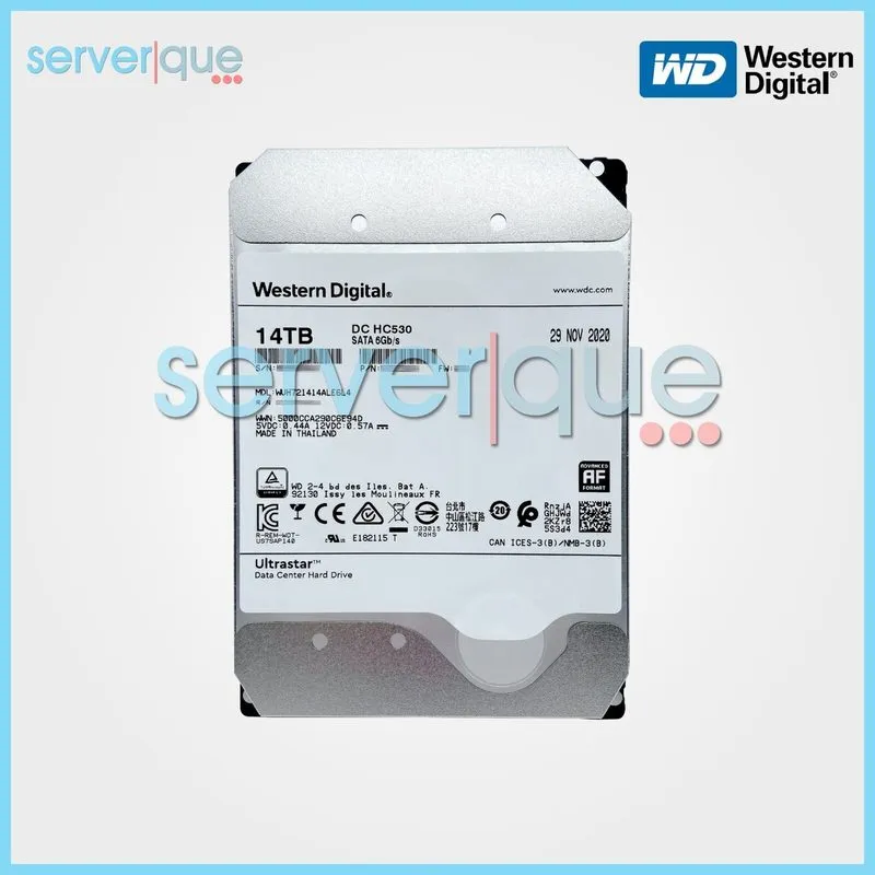 Жёсткий диск WD Ultrastar DC HC530 14TB 7.2K SATA 6Gbps 512MB 3.5" WUH721414ALE6 — фото лота 1