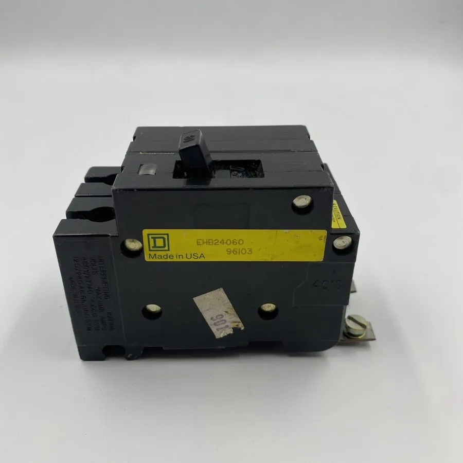 Автоматический выключатель EHB24060 Square D Bolt-On 480V 60A 2 pole circuit bre — фото лота 1