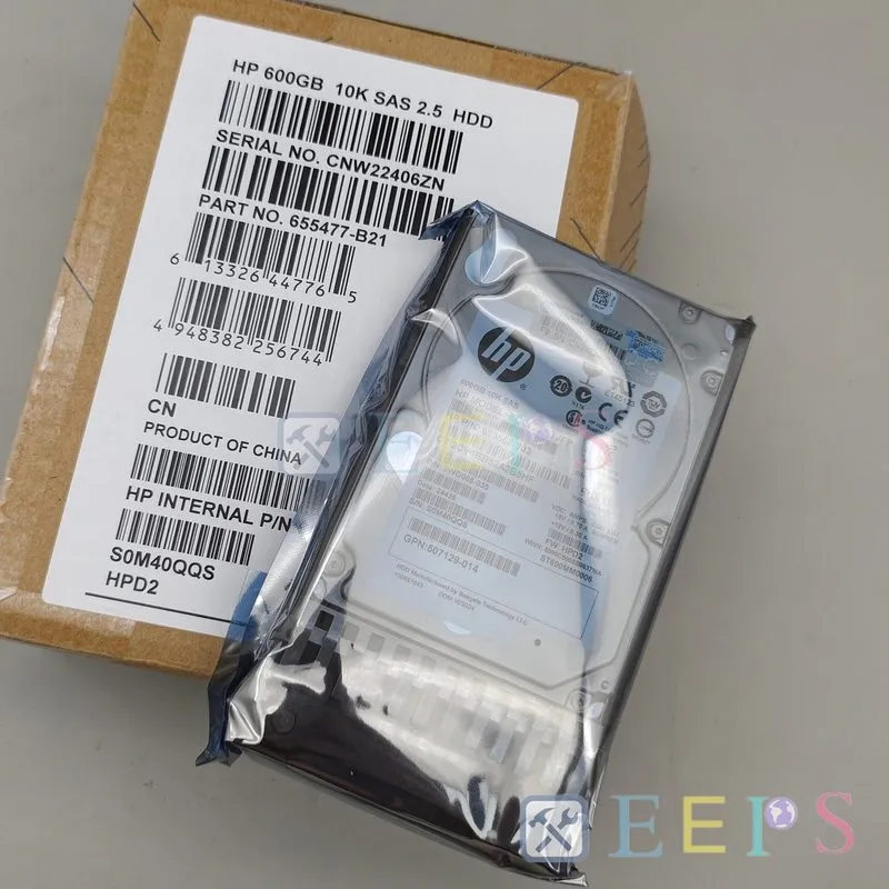 Жёсткий диск 655477-B21 655573-001 HP 600GB 10K 6G SFF 2.5'' Sas Hdd — фото лота 1