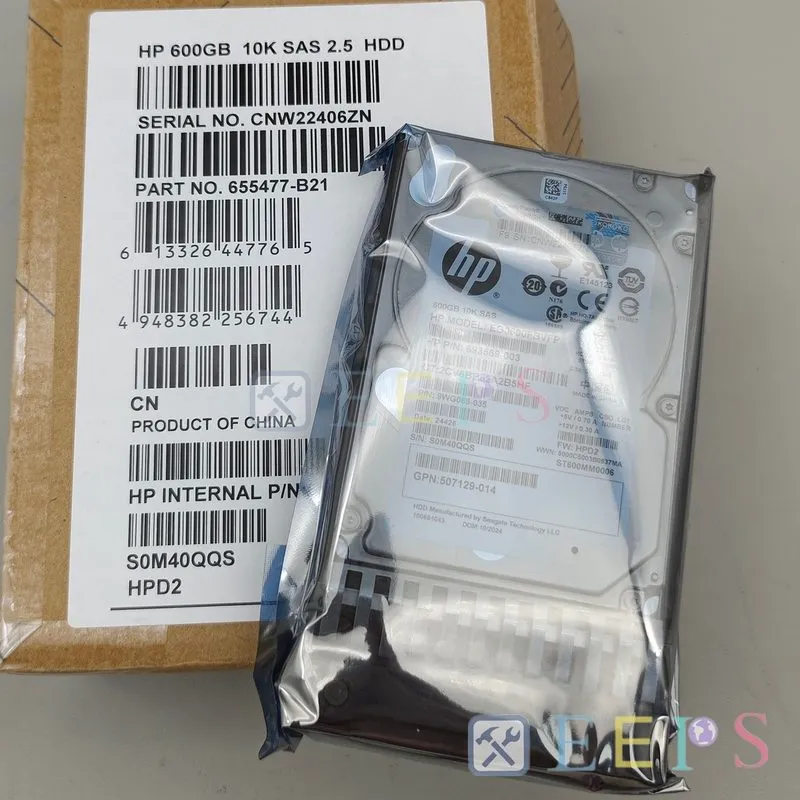 Жёсткий диск 655477-B21 655573-001 HP 600GB 10K 6G SFF 2.5'' Sas Hdd — фото лота 2
