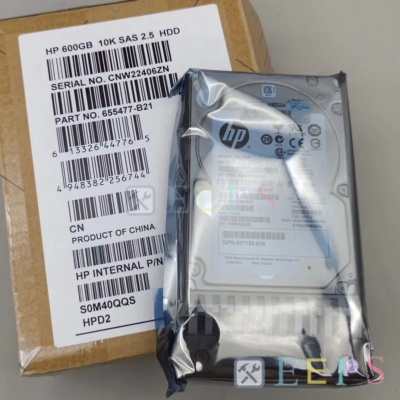 Жёсткий диск 655477-B21 655573-001 HP 600GB 10K 6G SFF 2.5'' Sas Hdd — фото лота 3