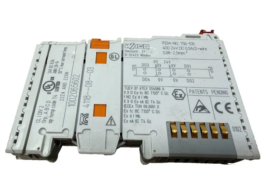 Модуль ввода-вывода Wago 750-531 digital output module 24v dc 0.5a