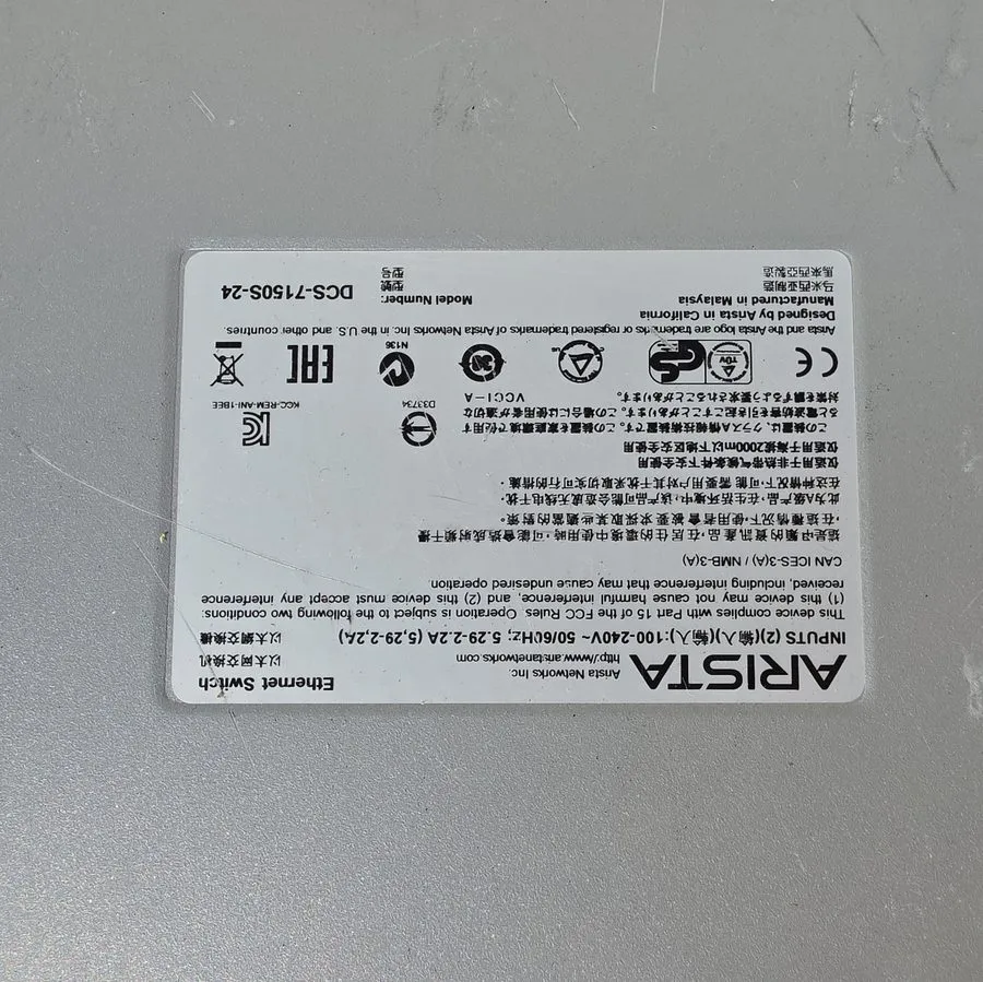 Коммутатор Arista DCS-7150S-24-R DCS-7150S-24-F 24 Port 10G SFP+ Network Switch