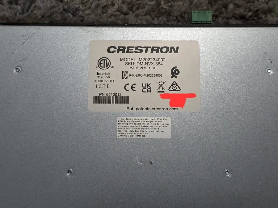 Энкодер Crestron DM-NVX-384 DM NVX 5K AV-over-IP Encoder Decoder Switcher USB-C 